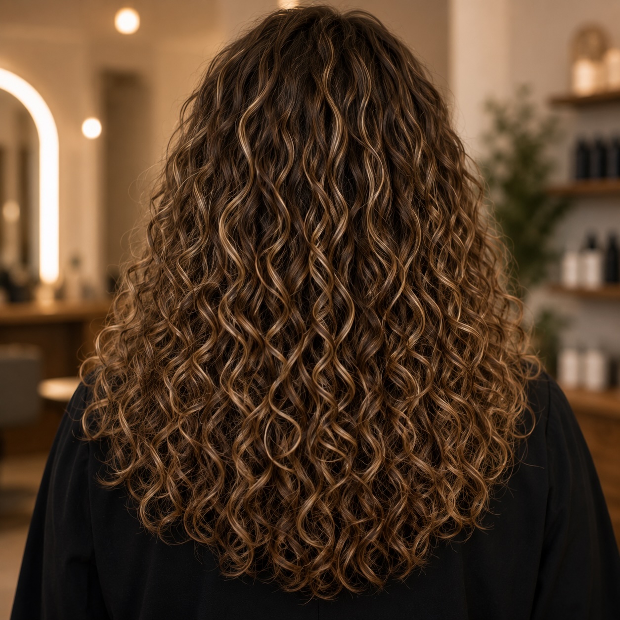Babylights en cabello rizado